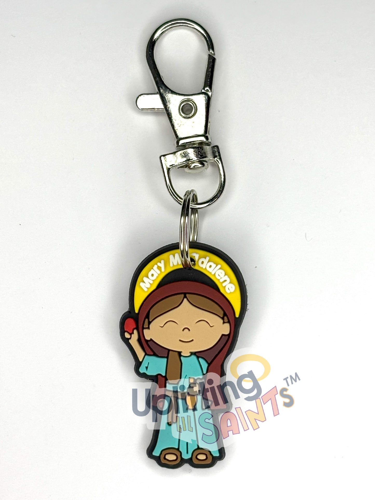 Collectible Uplifting Lil Saint Key Chain.  Soft PVC Small Key Chain