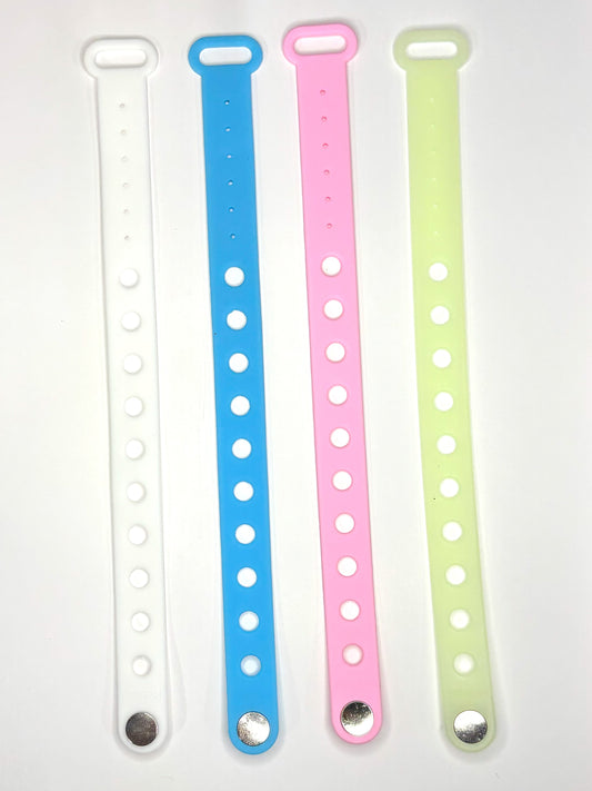 Crocs Style Bracelete.  Soft touch PVC for shoe charms