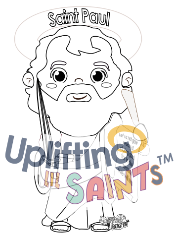 Saint Paul the Apostle DIGITAL DOWNLOAD UpliftingLilSaints