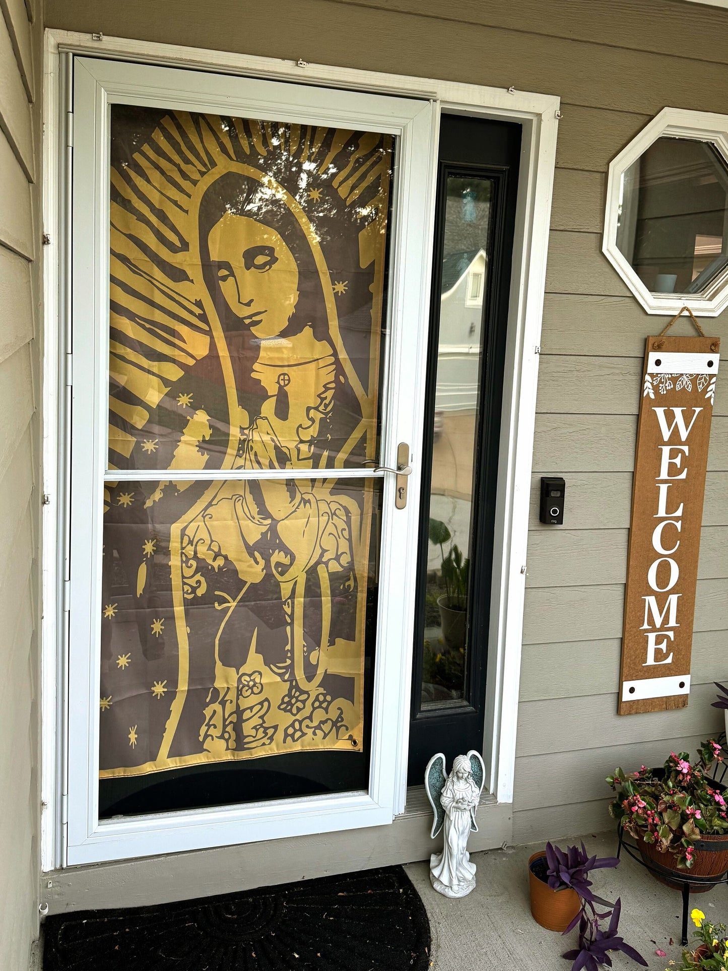 Our Lady of Guadalupe Flag door decoration Banner