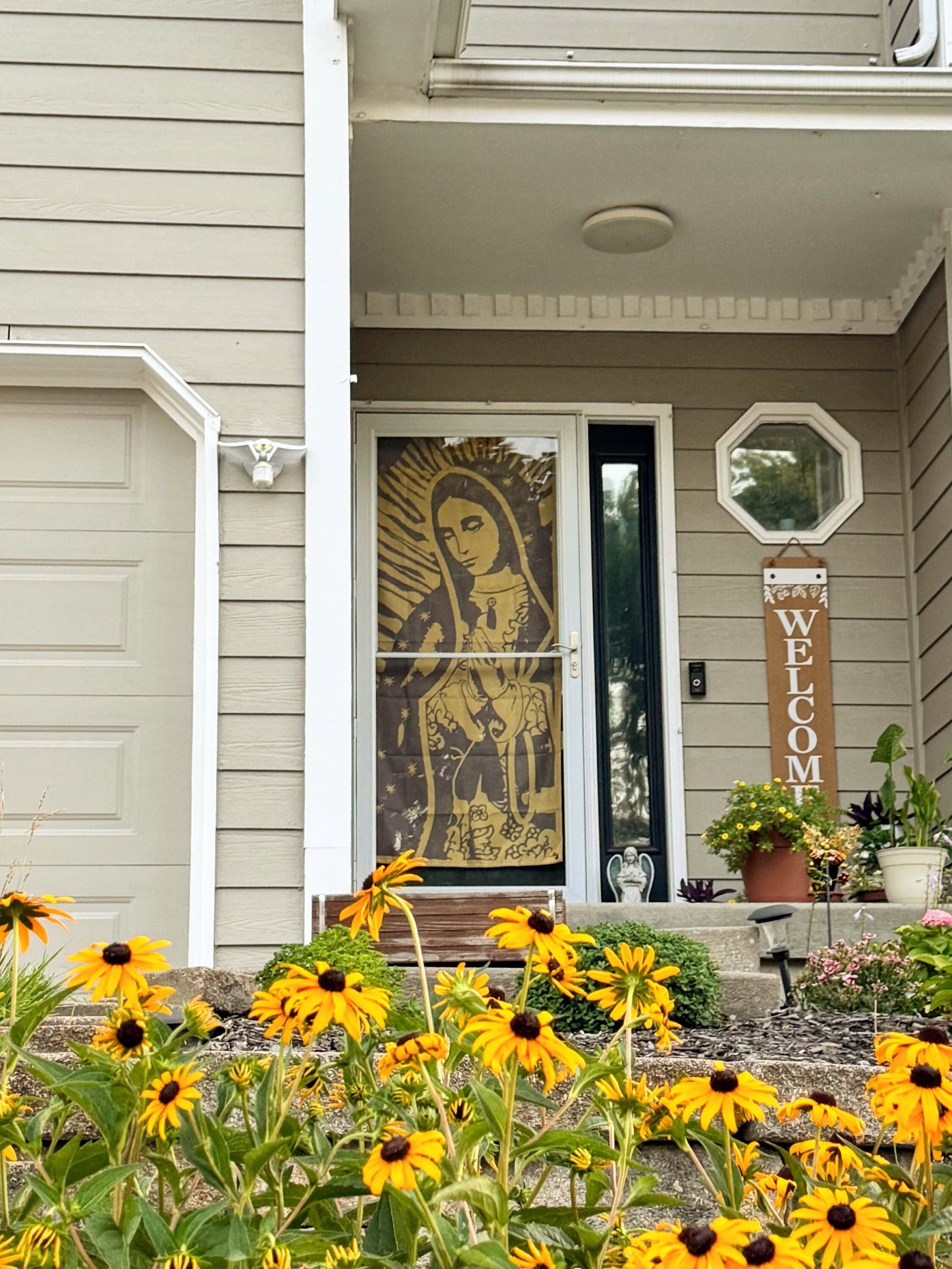 Our Lady of Guadalupe Flag door decoration Banner