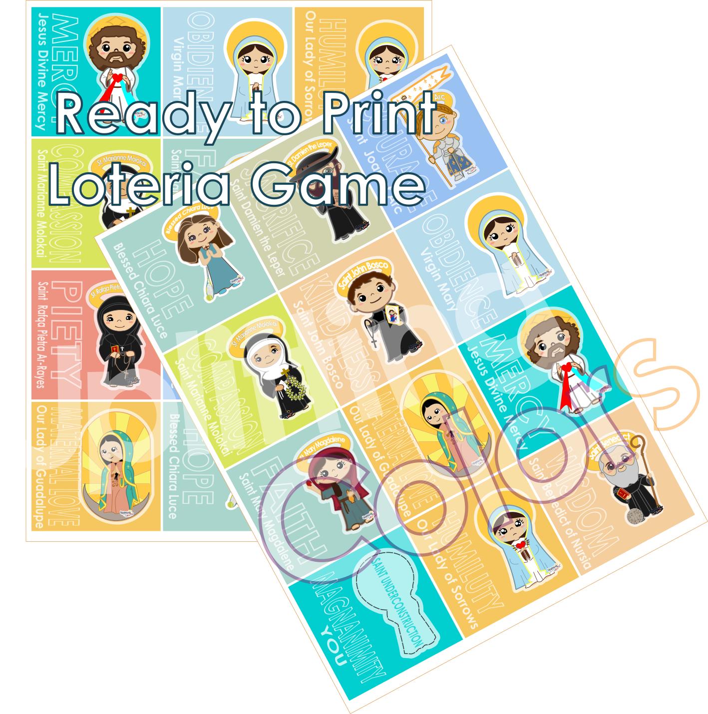 Catholic Saints DIGITAL DOWNLOAD  20 Uplifting Lil Saints combo