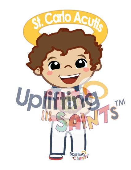 Saint Carlo Acutis DIGITAL DOWNLOAD UpliftingLilSaints