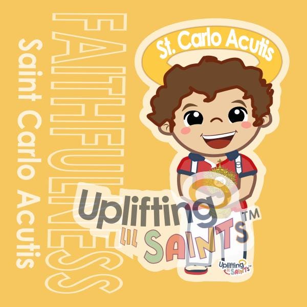 Saint Carlo Acutis DIGITAL DOWNLOAD UpliftingLilSaints