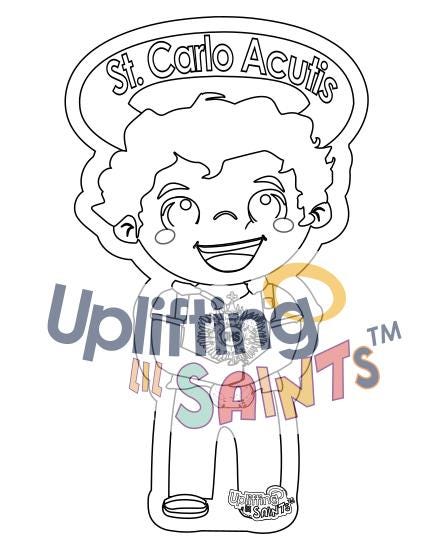 Saint Carlo Acutis DIGITAL DOWNLOAD UpliftingLilSaints