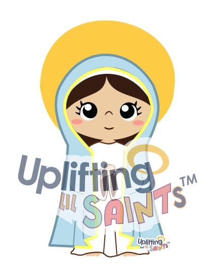 Virgin Mary DIGITAL DOWNLOAD UpliftingLilSaints