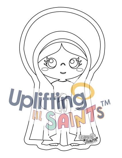 Virgin Mary DIGITAL DOWNLOAD UpliftingLilSaints