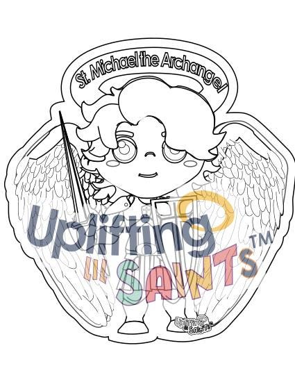 Saint Michael the Archangel DIGITAL DOWNLOAD UpliftingLilSaints