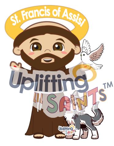 St Francis of Assisi DIGITAL DOWNLOAD UpliftingLilSaints