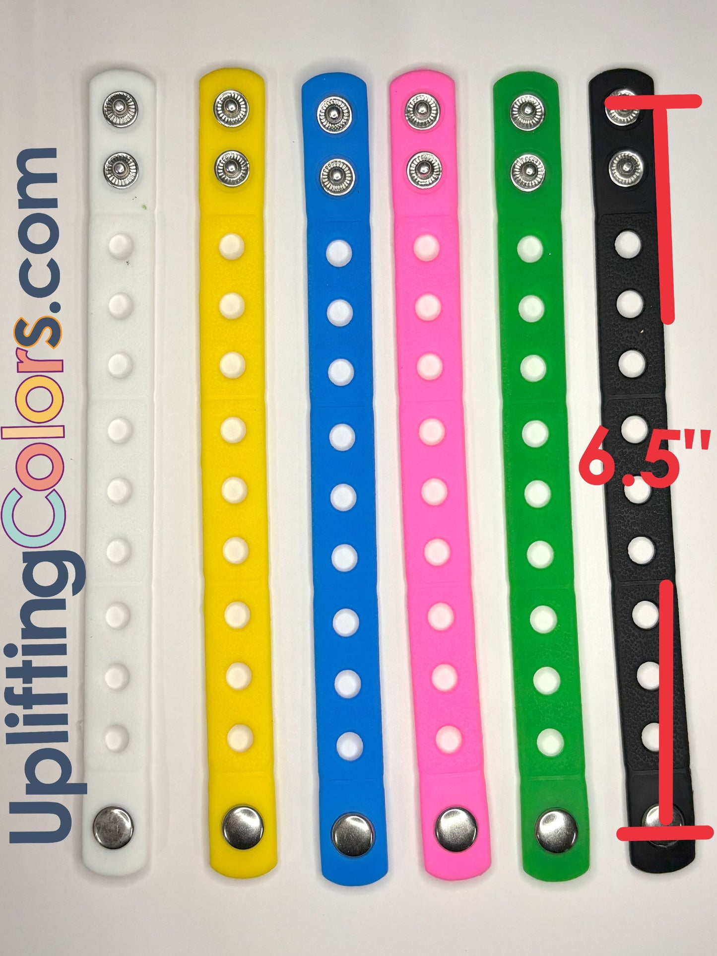 Crocs Style Bracelete.  Soft touch PVC for shoe charms